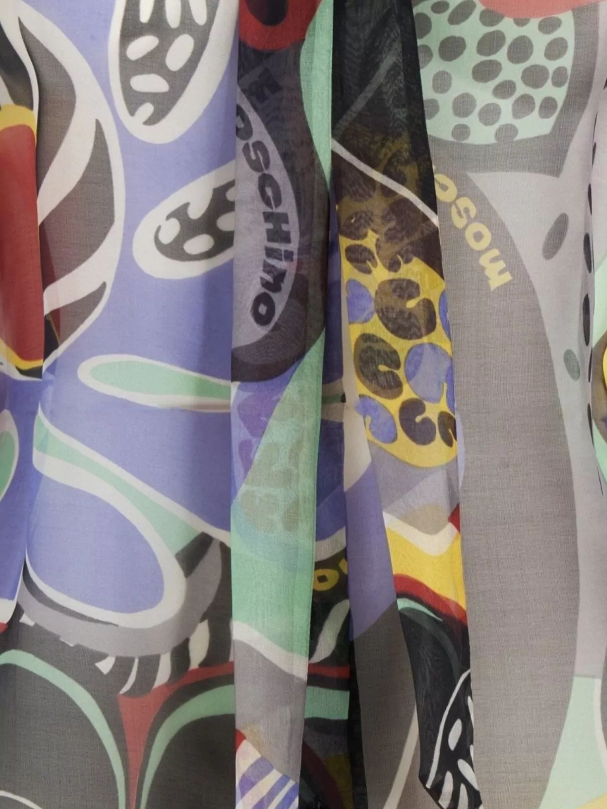 Moschino Silk Psychedelic Print Blouse