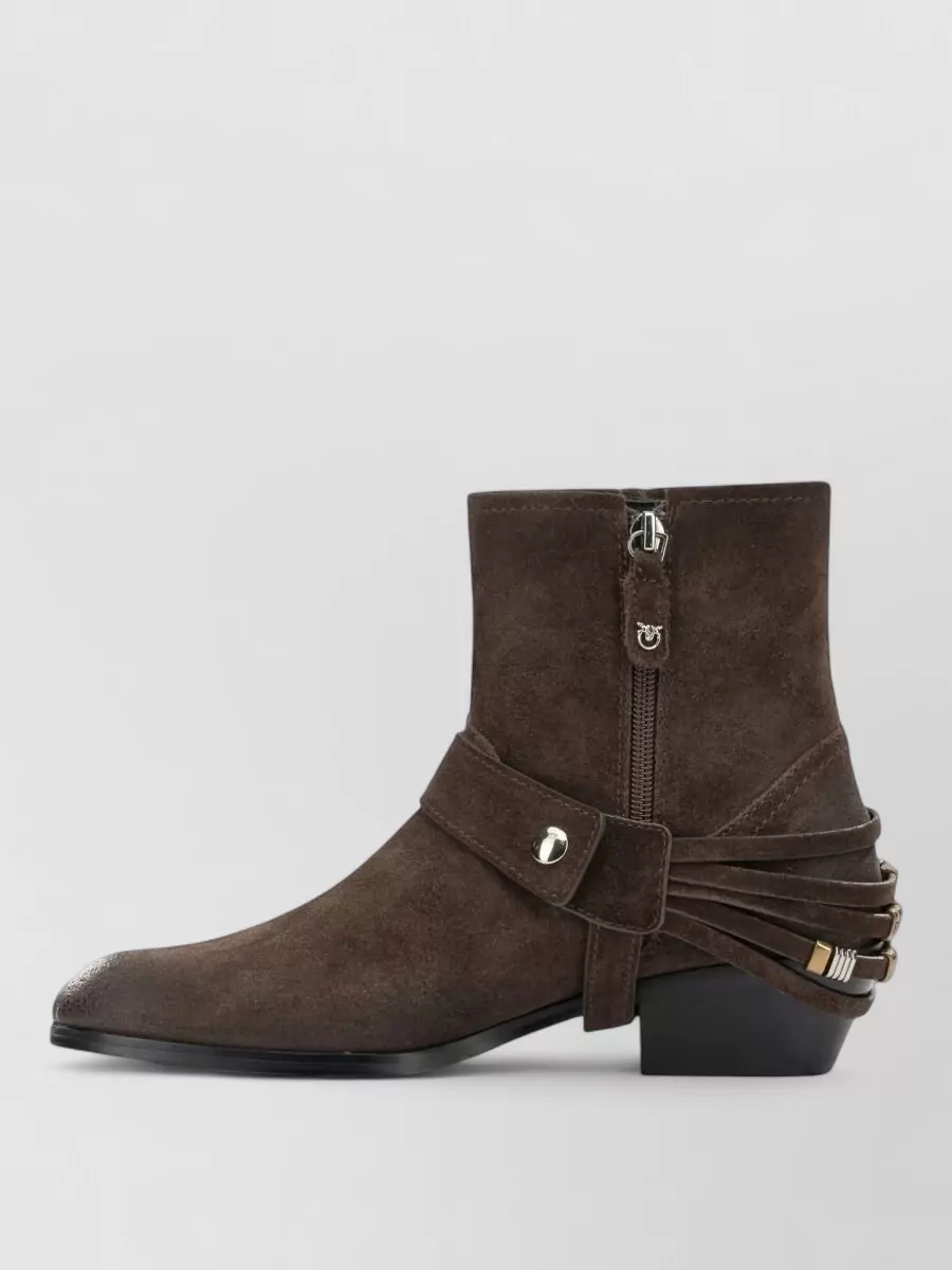 Pinko Suede Ankle Boots