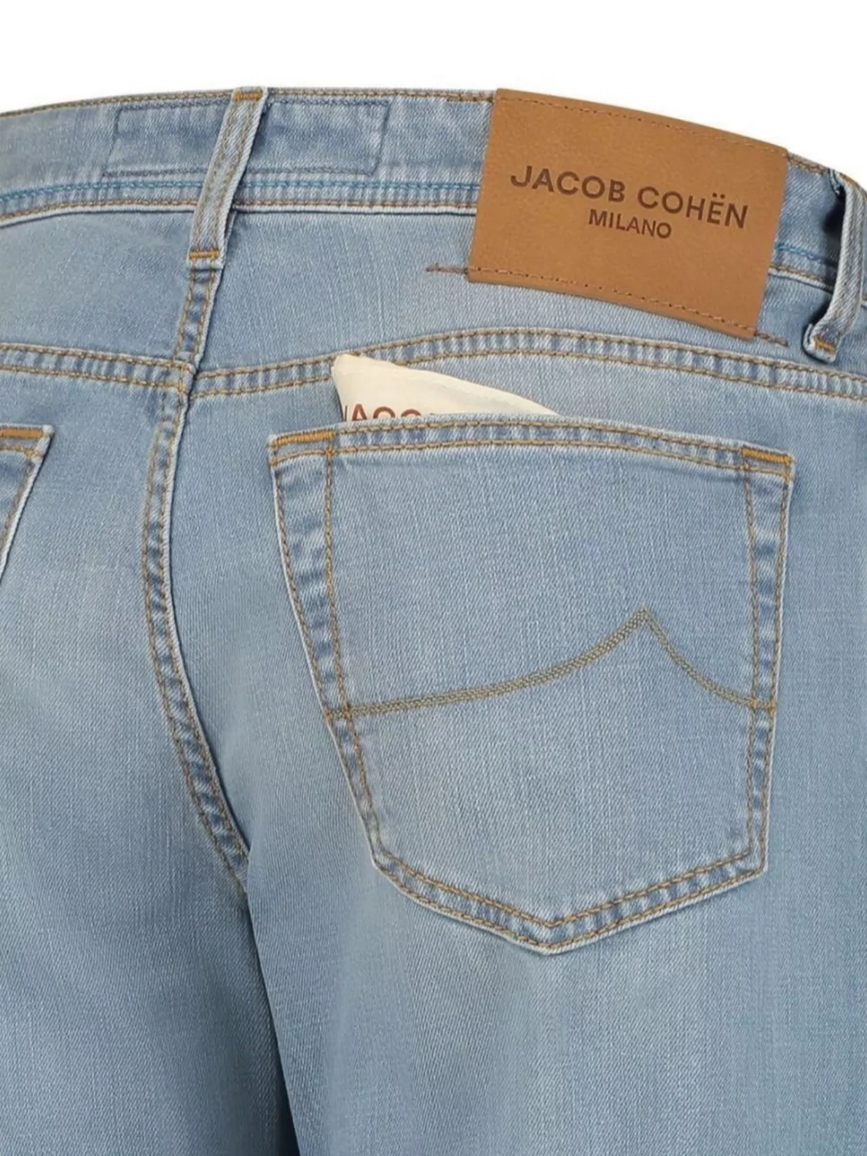 Jacob Cohen Straight Trousers With Five Pockets And Belt Loops In Blue