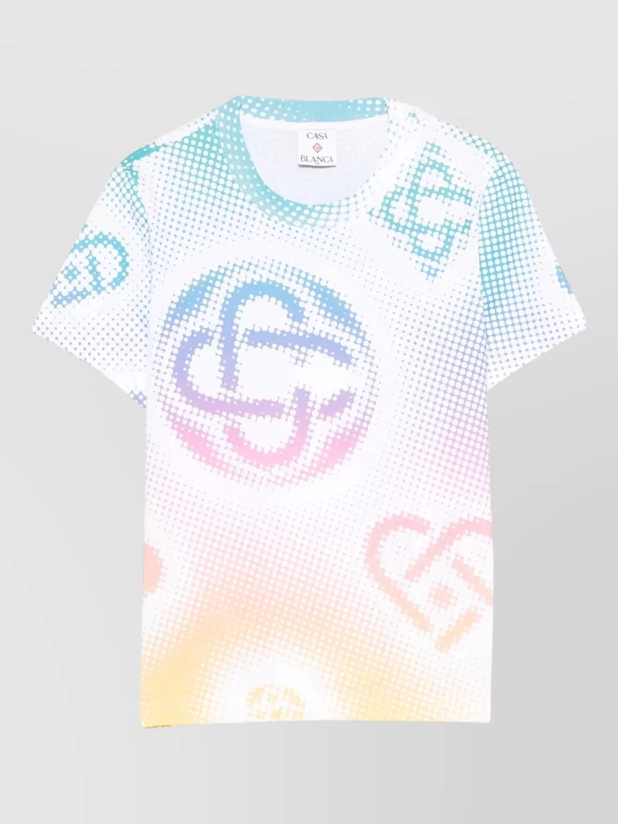 Casablanca printed fitted t-shirt