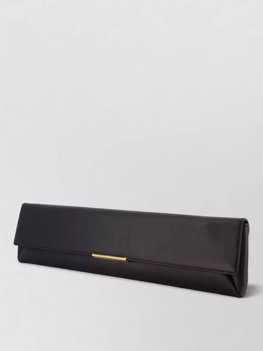 Balmain long leather clutch bag