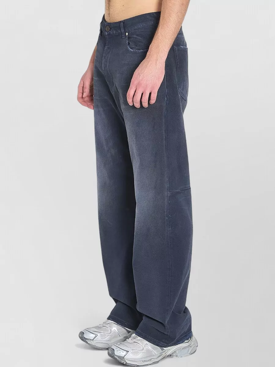 Balenciaga Denim Baggy Trousers Regular Fit Five Pocket