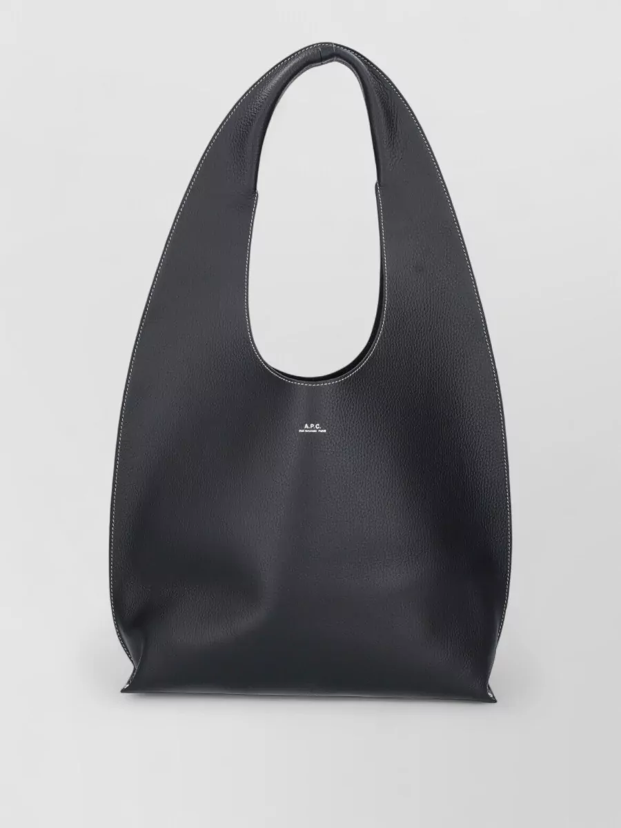A.P.C. neige leather shoulder bag