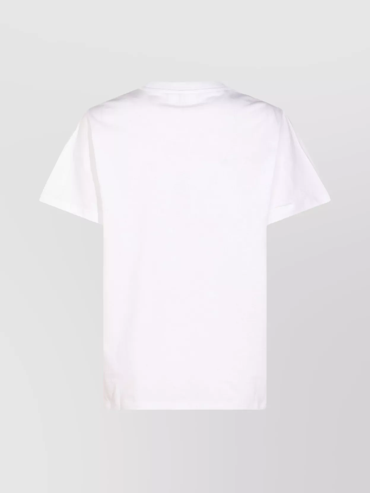 Ganni Crew Neck Graphic Print Top With Short Sleeves