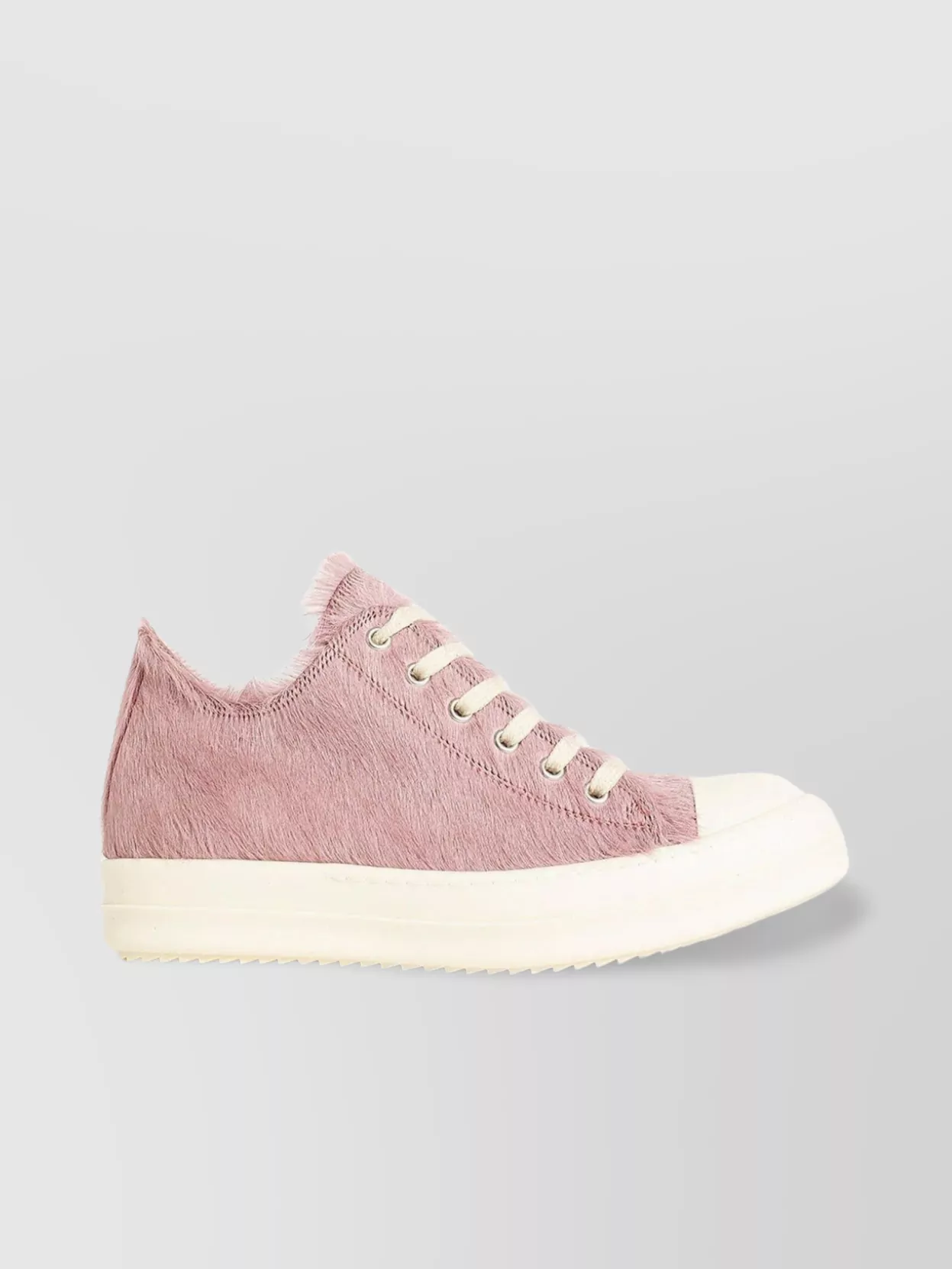 Rick Owens Low-Top Sneakers Fur Texture