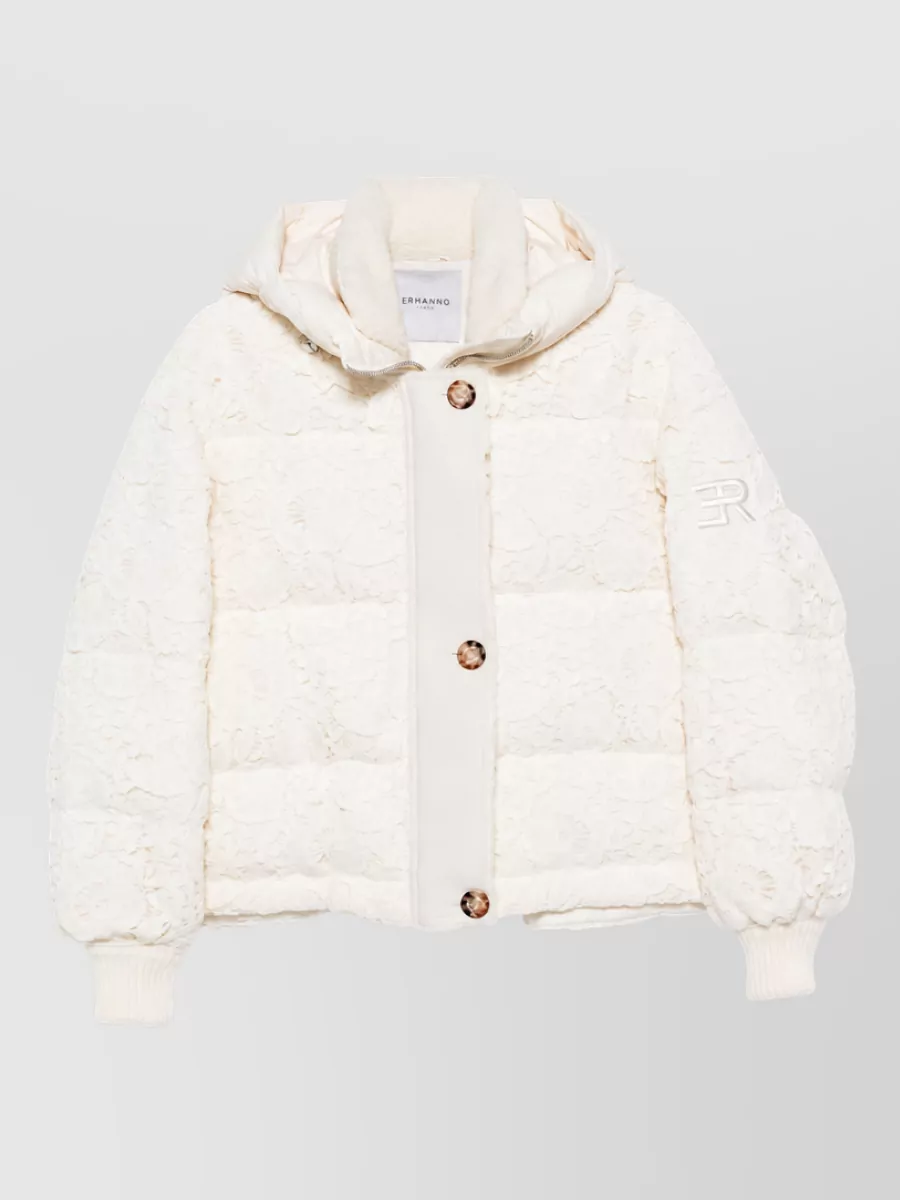 Ermanno Firenze Down hooded puffer parka coat