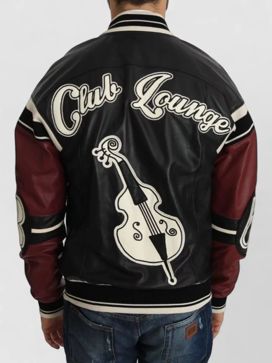 Dolce&Gabbana Leather Bomber Jacket