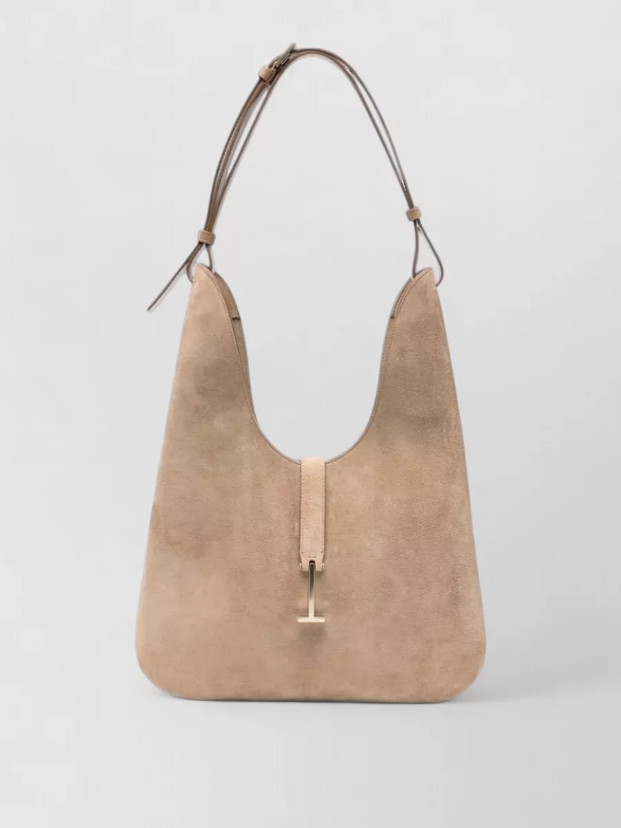 Tom Ford Padlock Leather Tote Bag