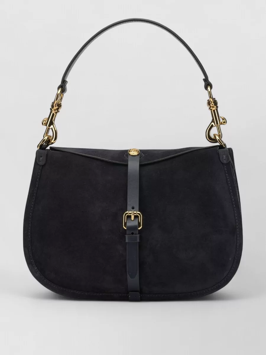 Etro small suede crossbody bag