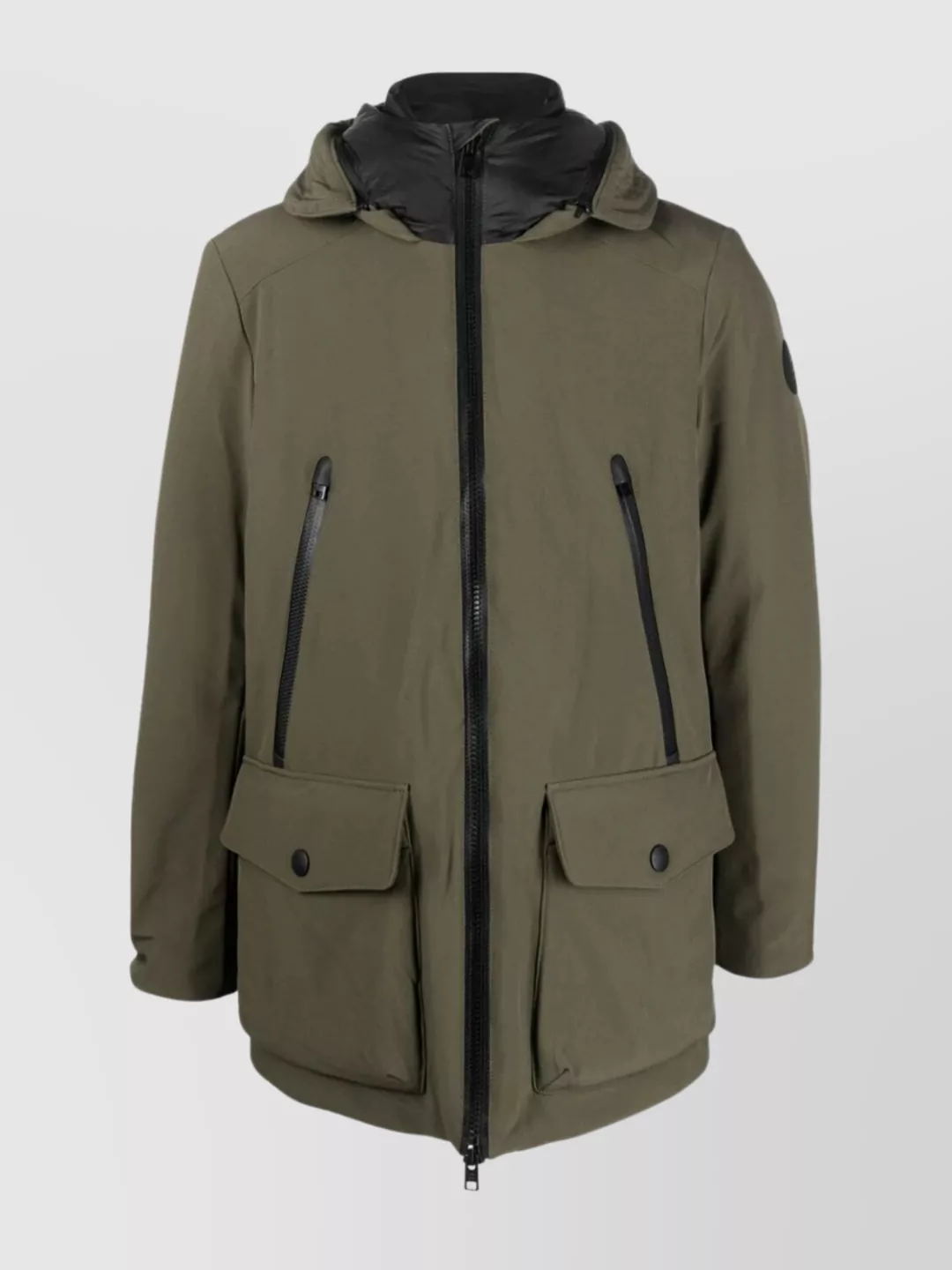 Shop Woolrich Versatile Protective Hooded Parka In Khaki