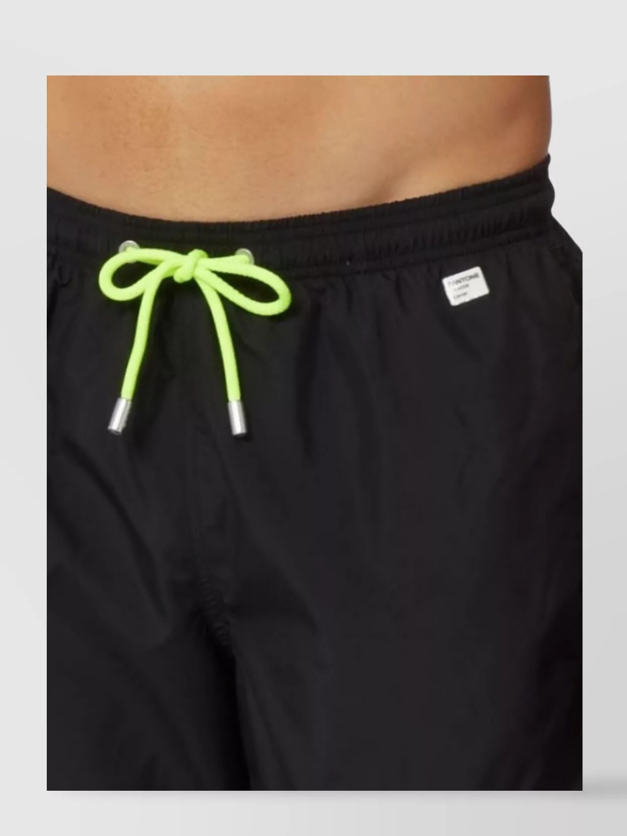 Mc2 Saint Barth Versatile Swimwear With Back Pocket And Elastic Waistband In Black
