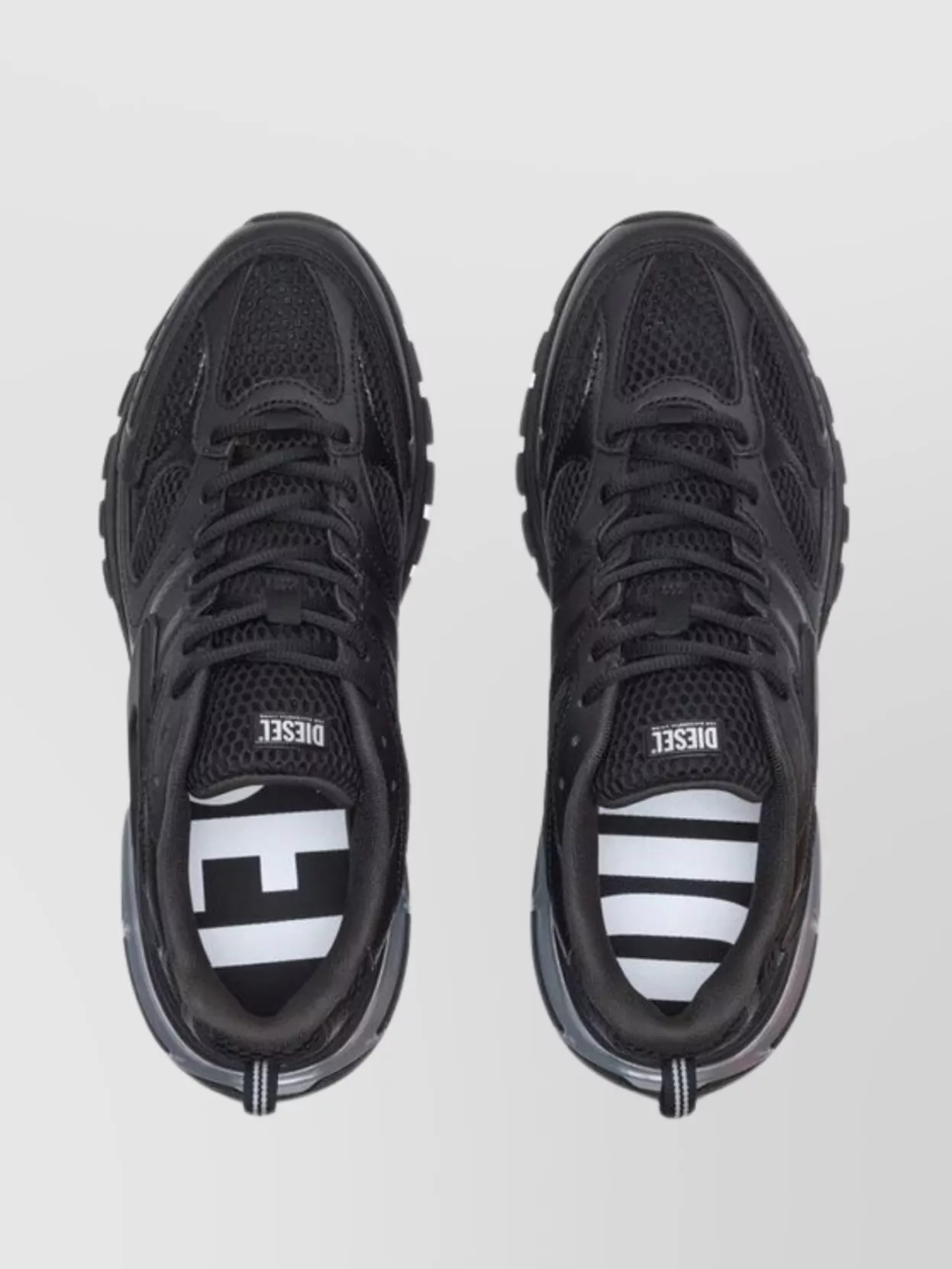 Diesel Mesh Panel Sneakers Pull Tab