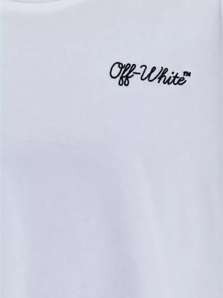 Off-White Cotton Logo-Print Skate T-Shirt
