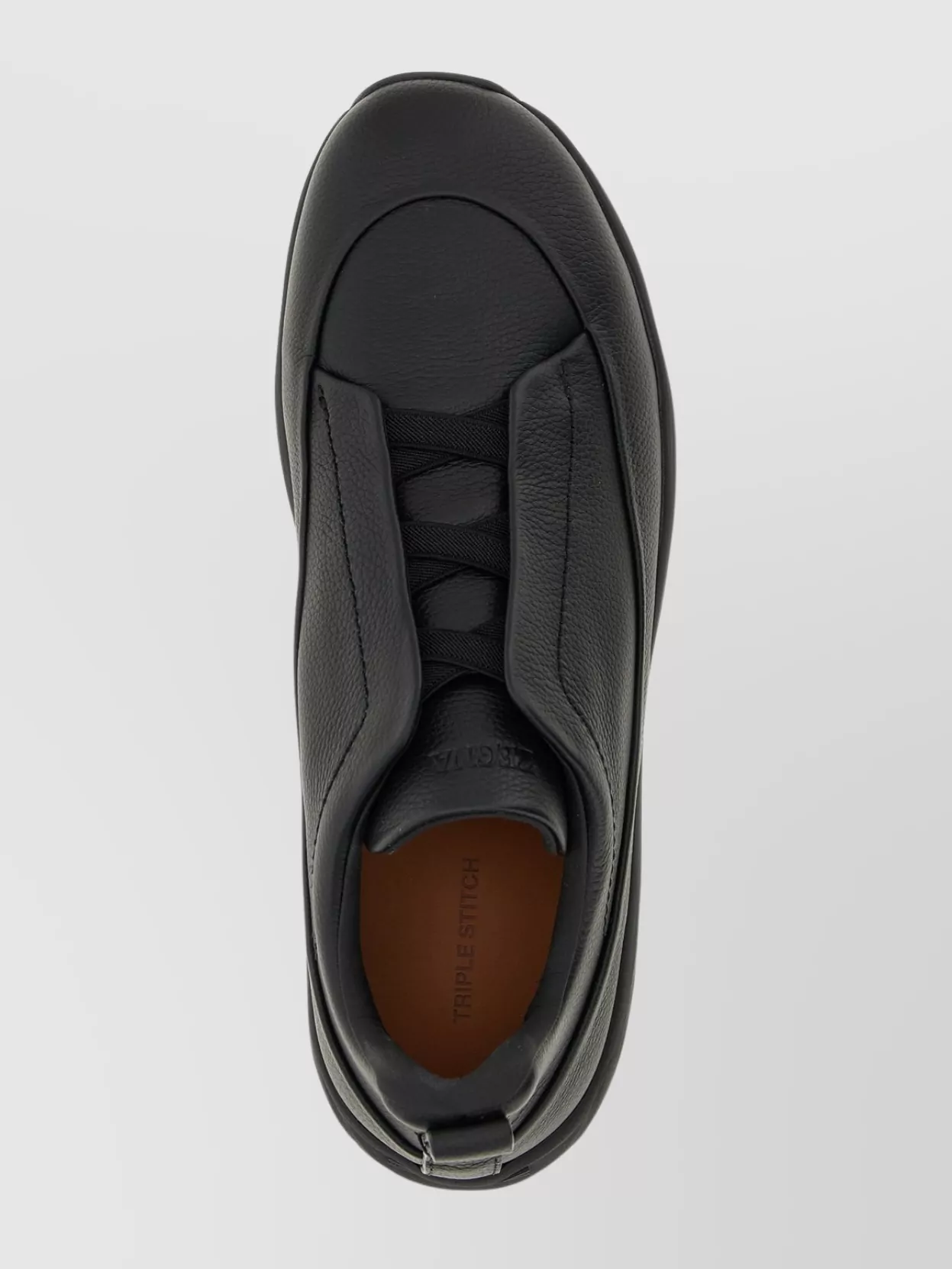 Zegna Monte Sneakers With Triple Stitching Design