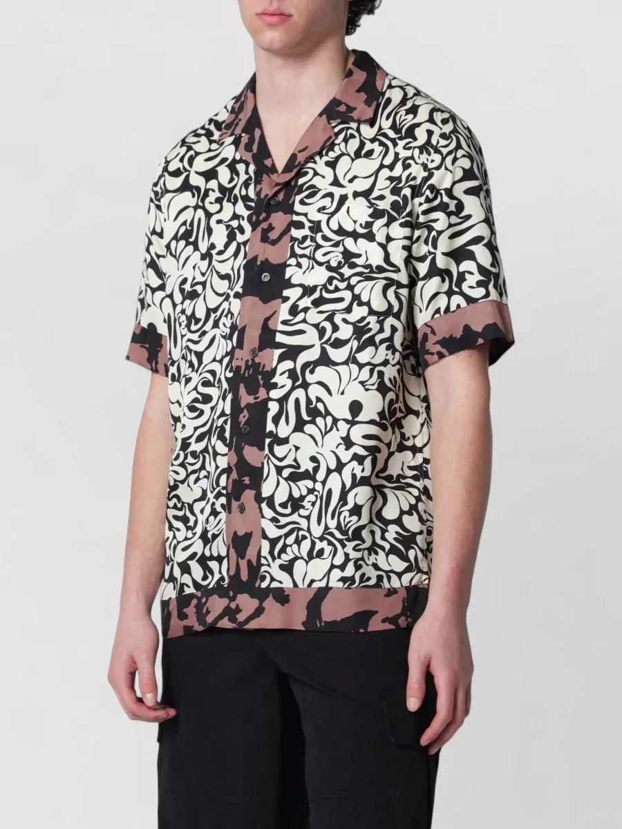 Dries Van Noten Graphic squiggle print cotton shirt