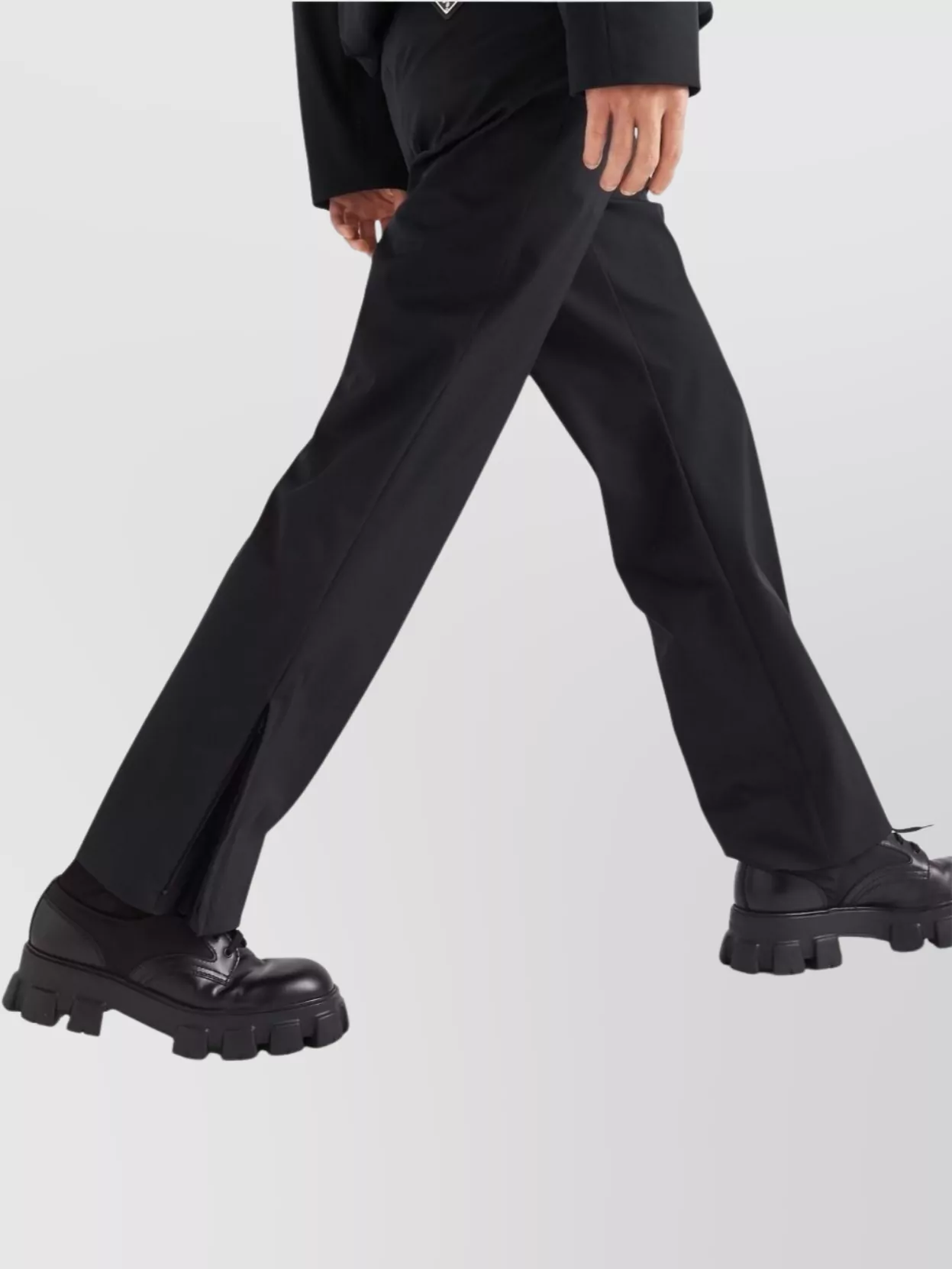 Prada Stretch Trousers With Elastic Waistband And Pockets