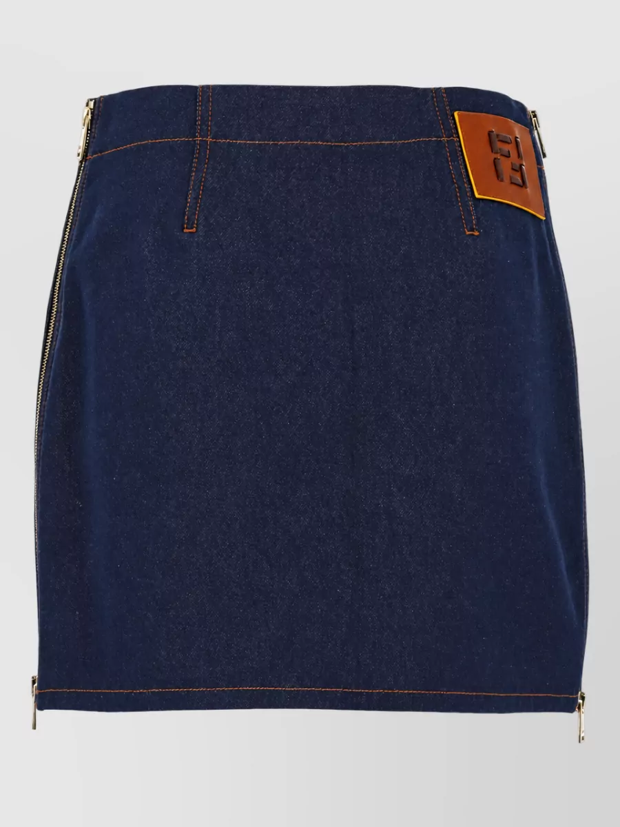 Fendi Denim Mini Skirt