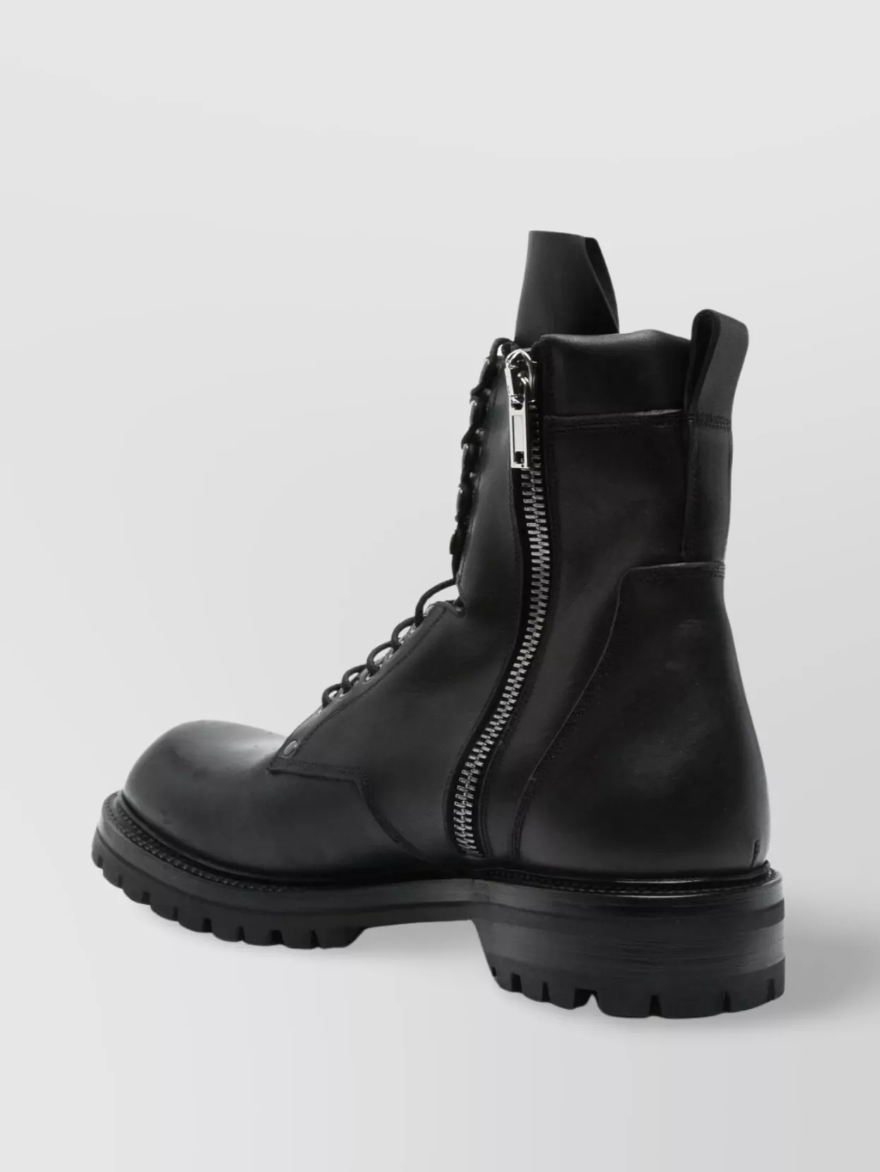 Rick Owens Army Leather Chunky Sole Low Boot