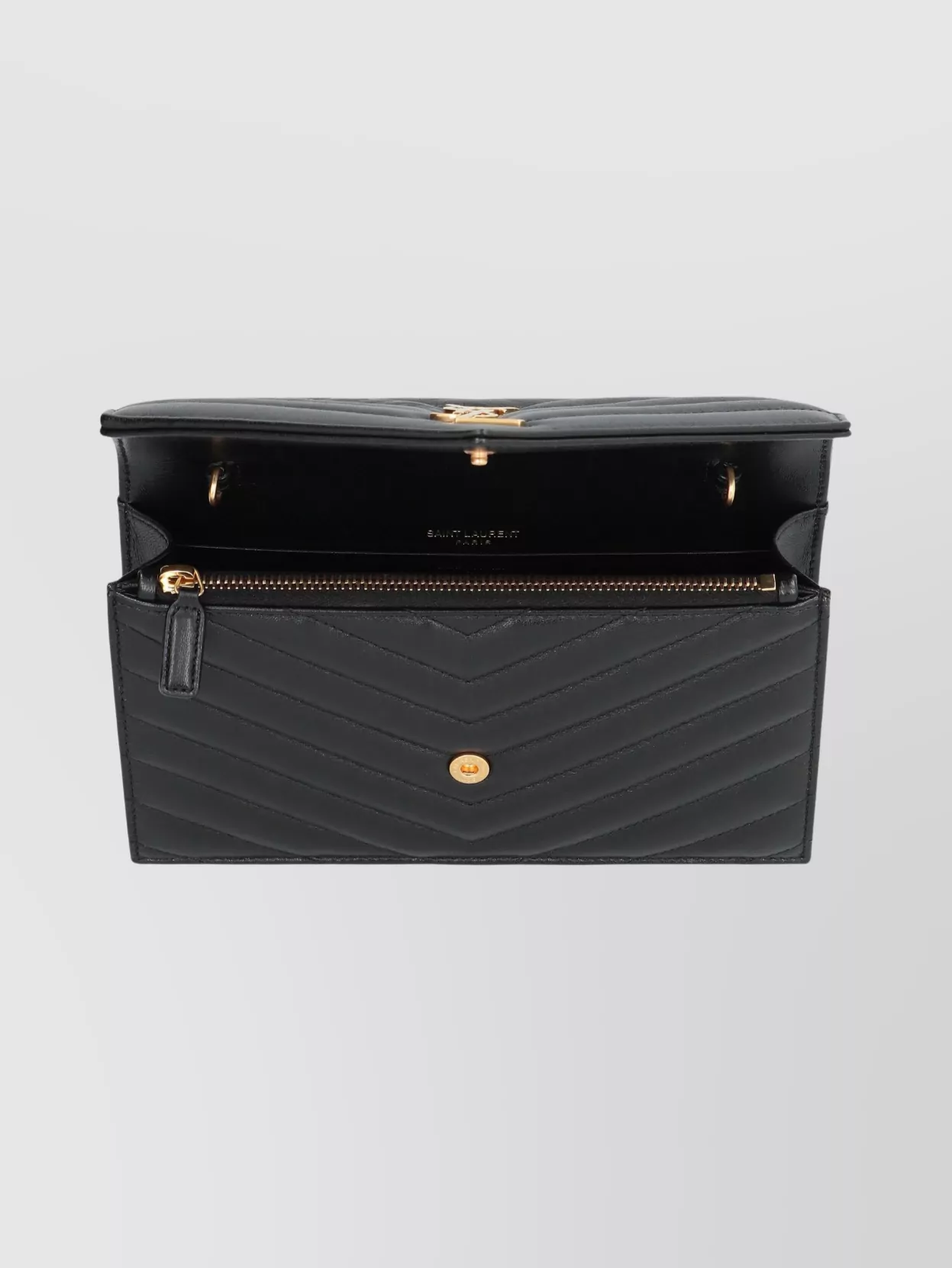 Saint Laurent Chain Wallet Quilted Leather