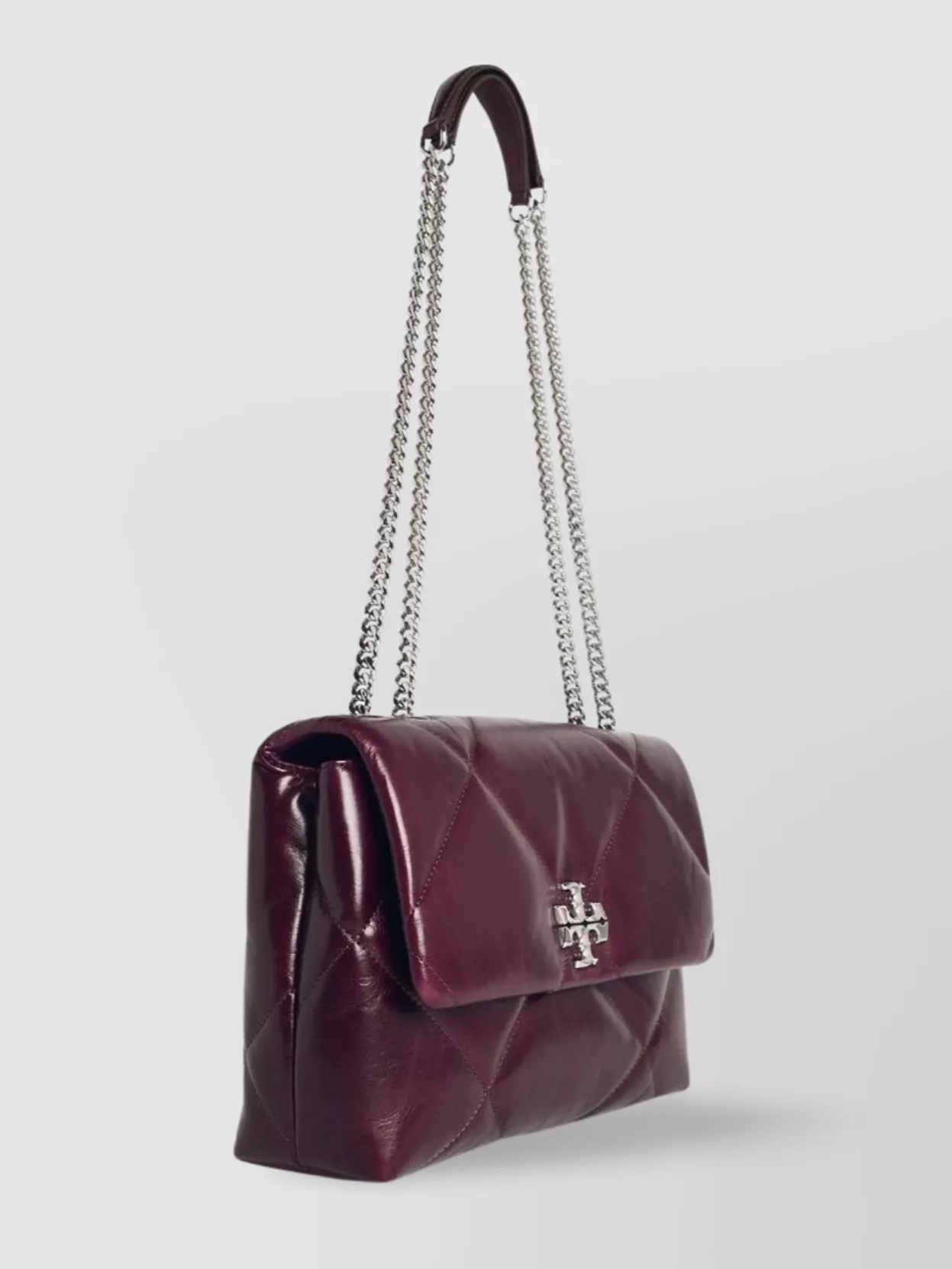 Tory Burch Kira Burgundy Leather Crossbody Bag In Burgundy