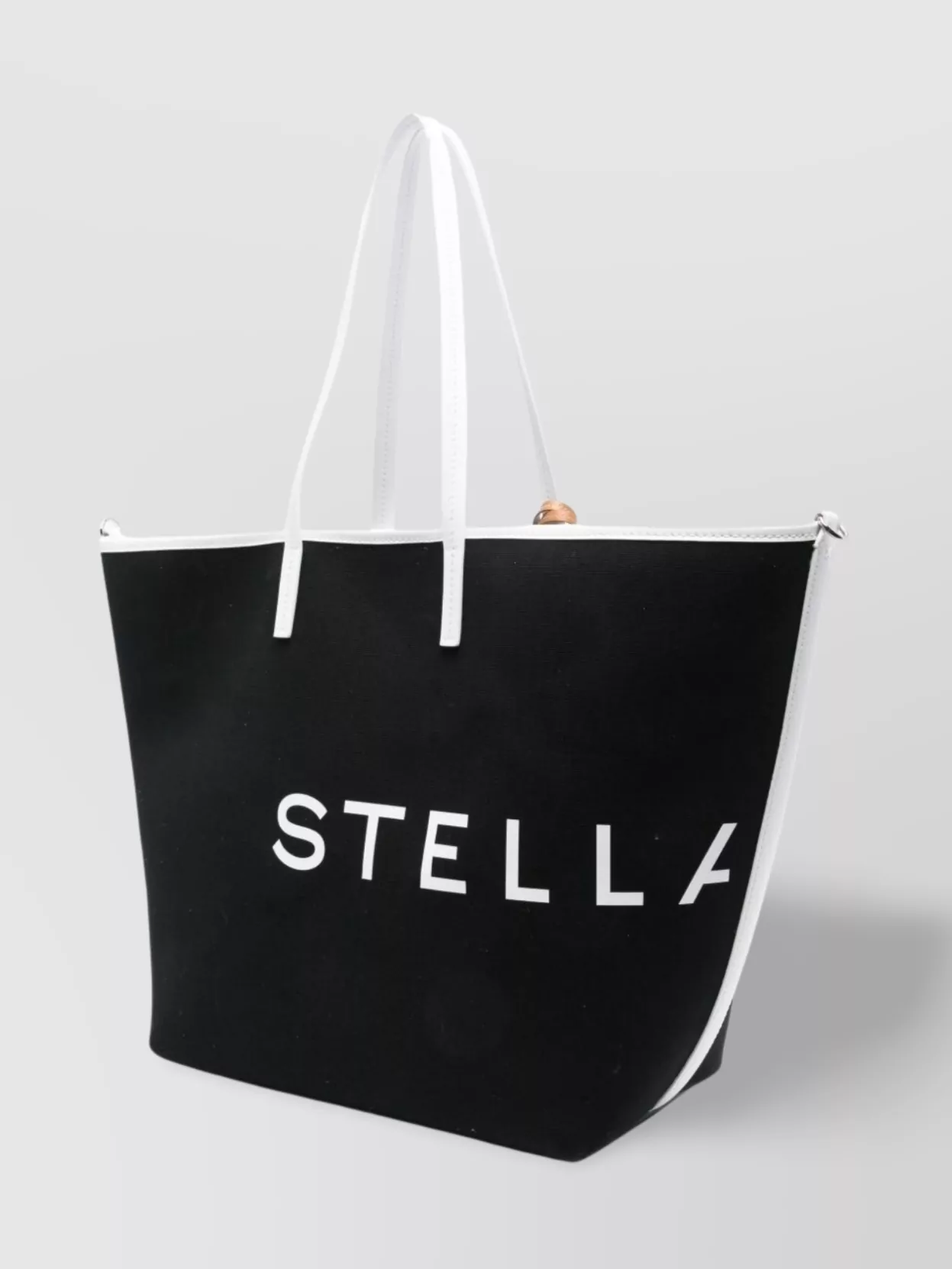 Stella Mccartney Logo Hemp Shoulder Bag