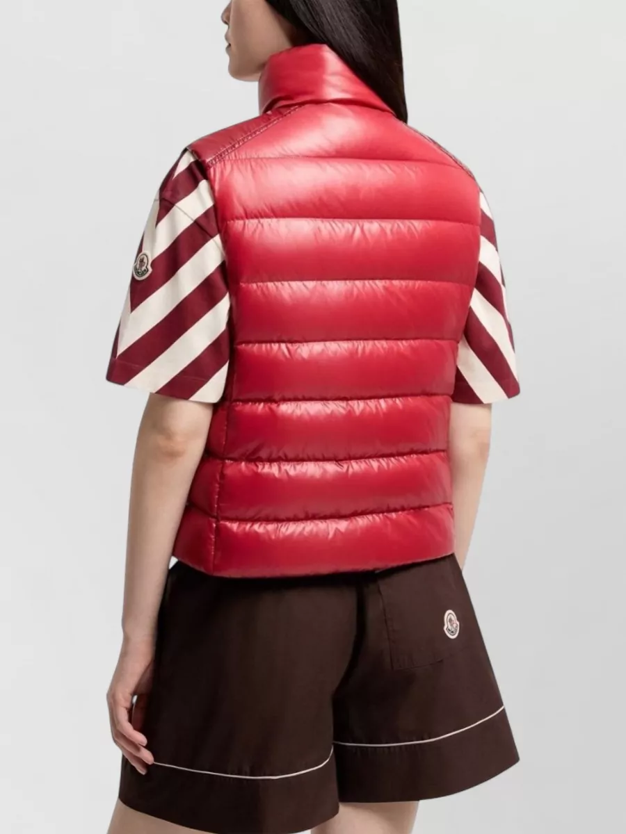 Moncler Down Cropped Slim-Fit Vest
