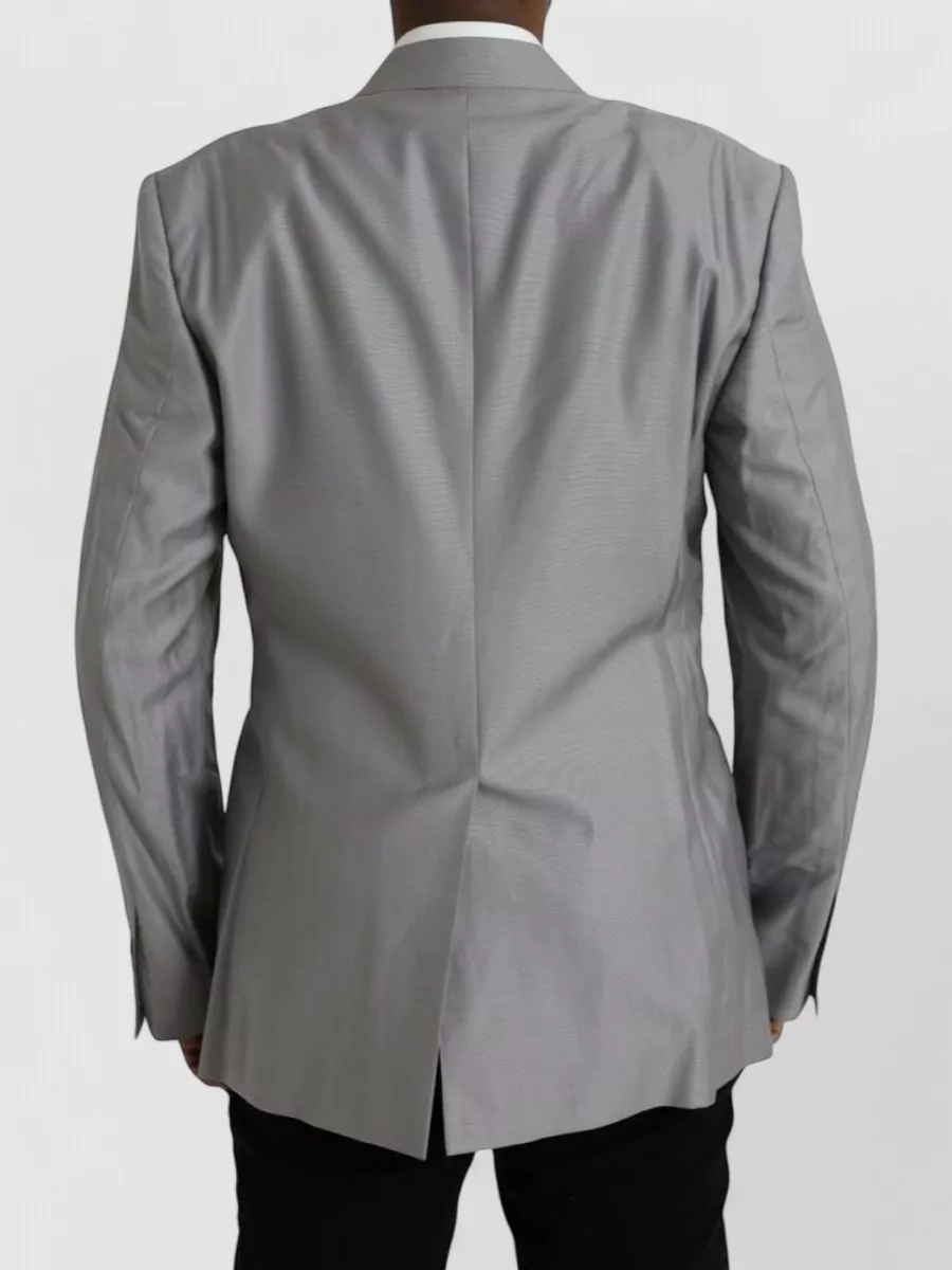Dolce&Gabbana Wool Silk Single-Breasted Blazer
