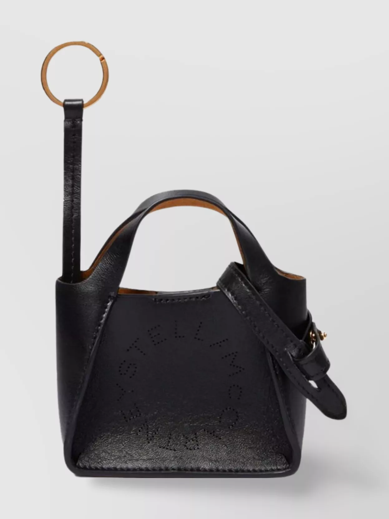 Stella Mccartney Logo Tote Airpods Case Keyring