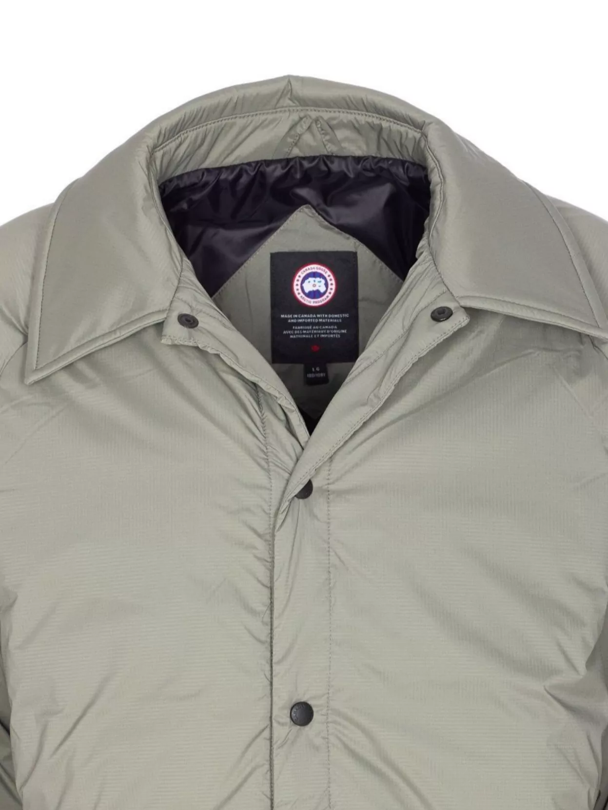 Canada Goose Long Sleeve Padded Down Jacket With Logo