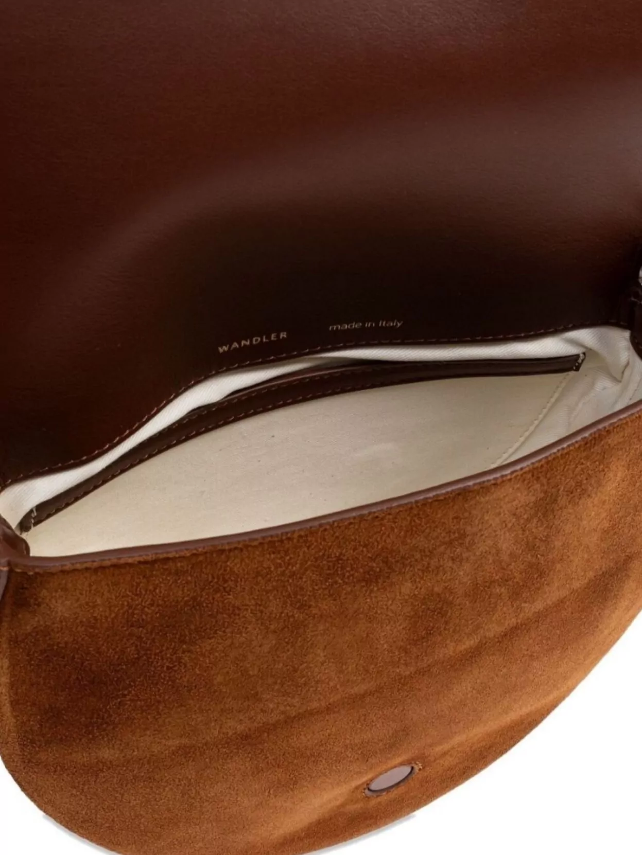 Wandler Suede Finish Shoulder Bag With Adjustable Strap