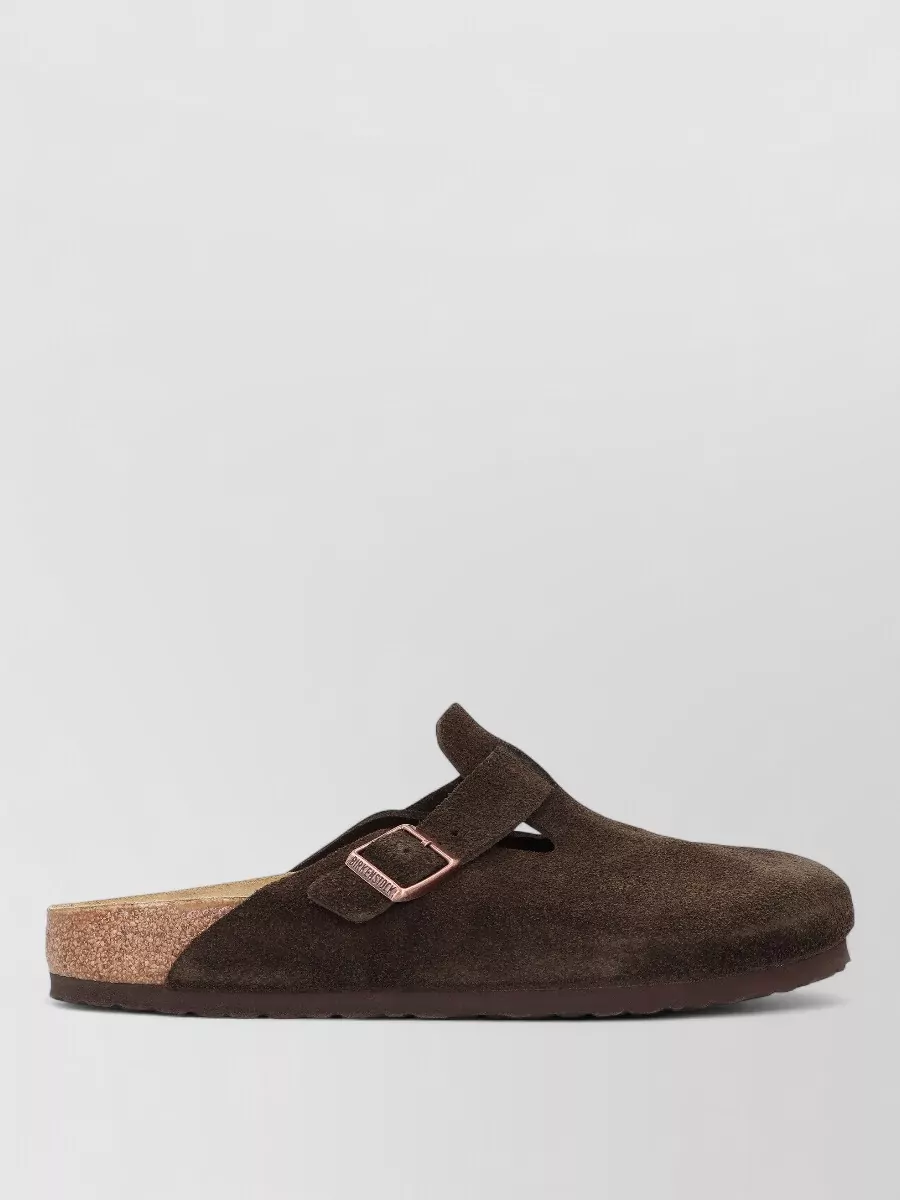 Birkenstock suede leather mules