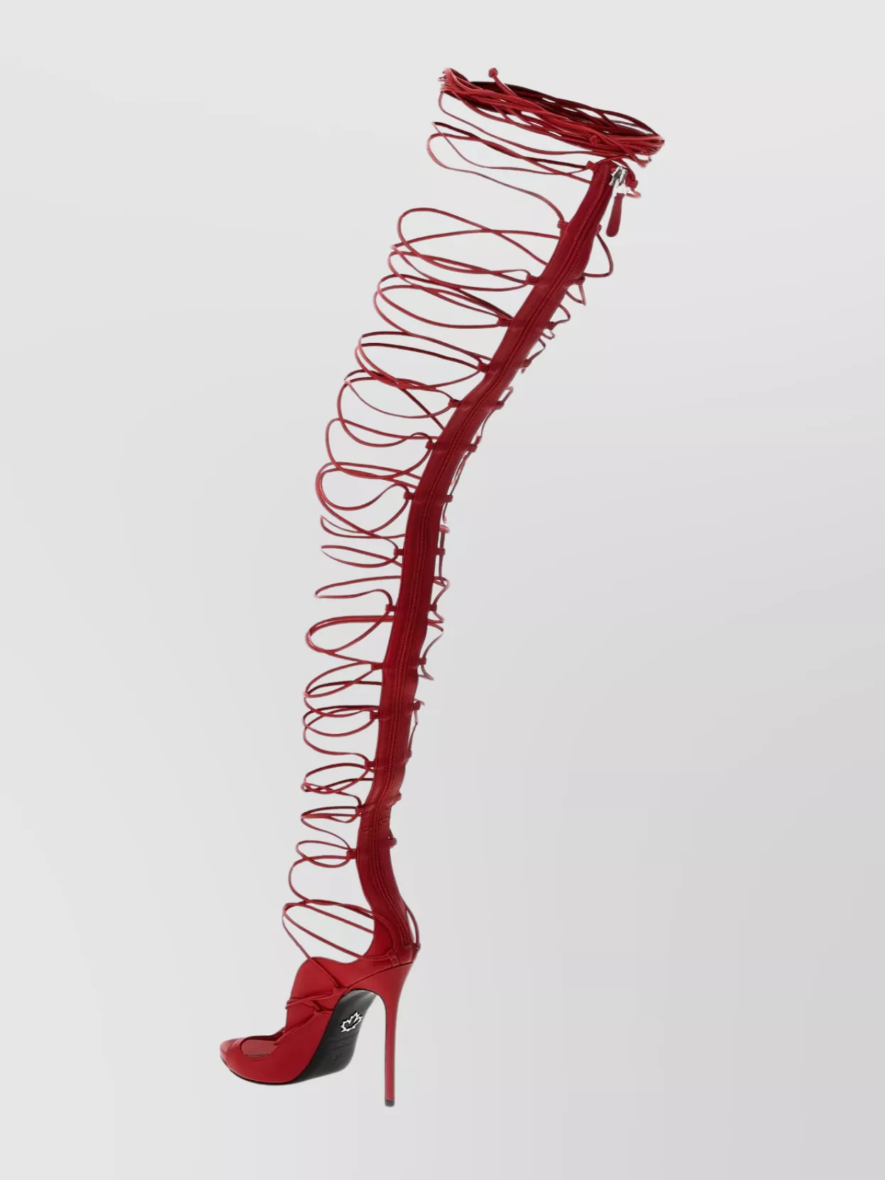 Dsquared2 Vaquera Capsule Stiletto Sandals In Red