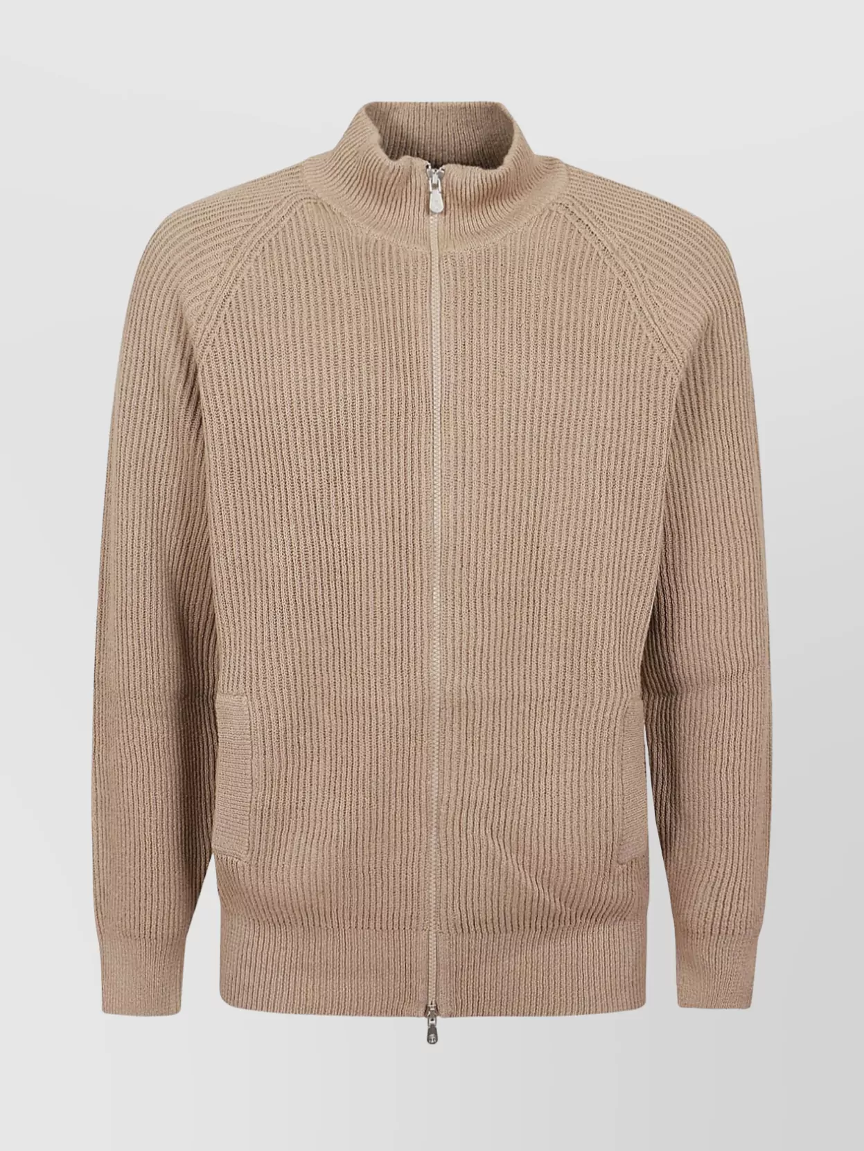 Shop Brunello Cucinelli Sleeve Ribbed Knit Sweater