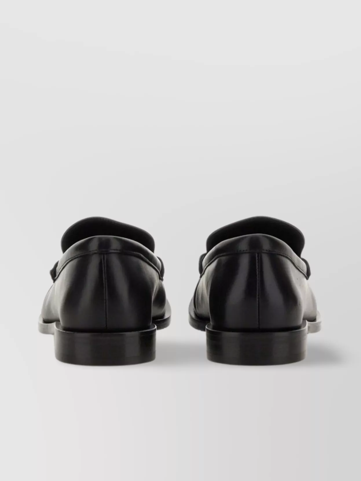 Burberry Round Toe Loafers With Durable Rubber Sole