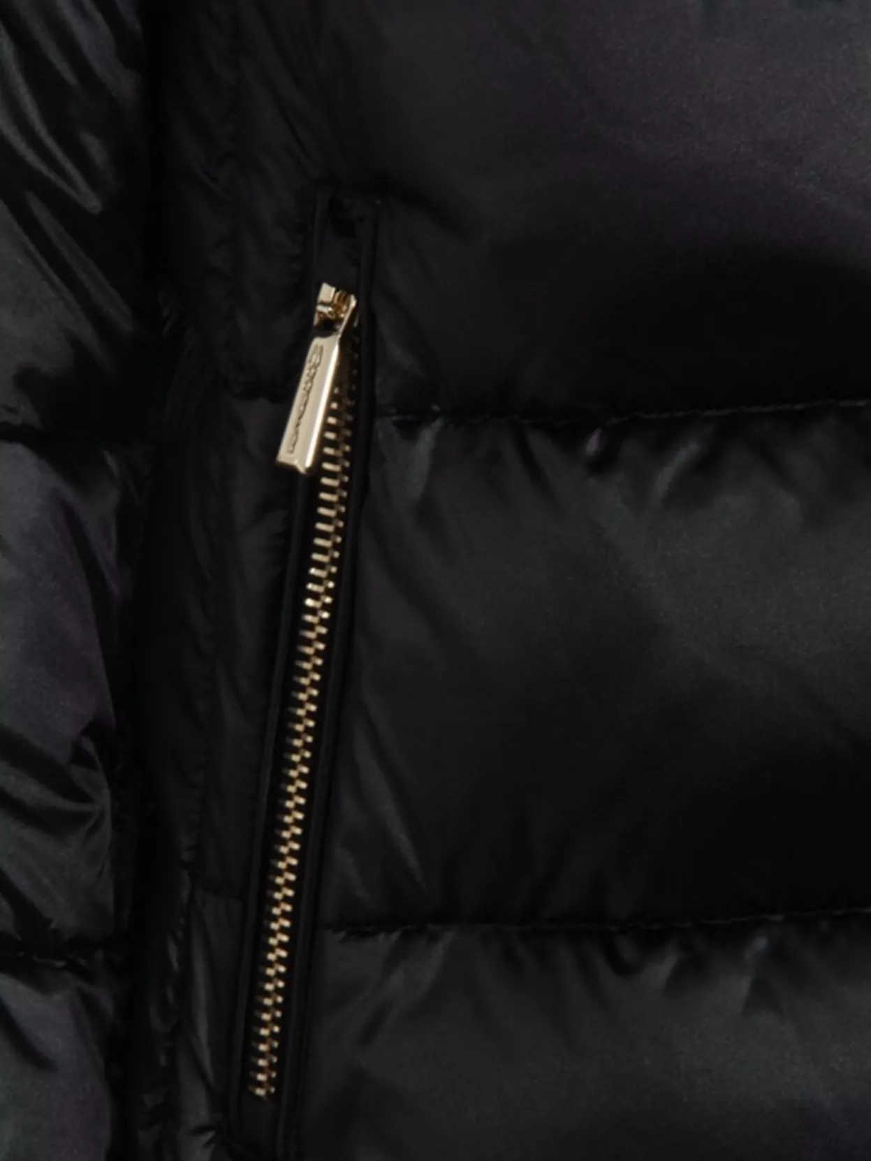 Moorer Long Quilted Down Jacket With High Collar