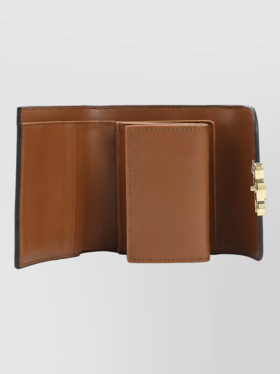 Celine Leather small flap wallet