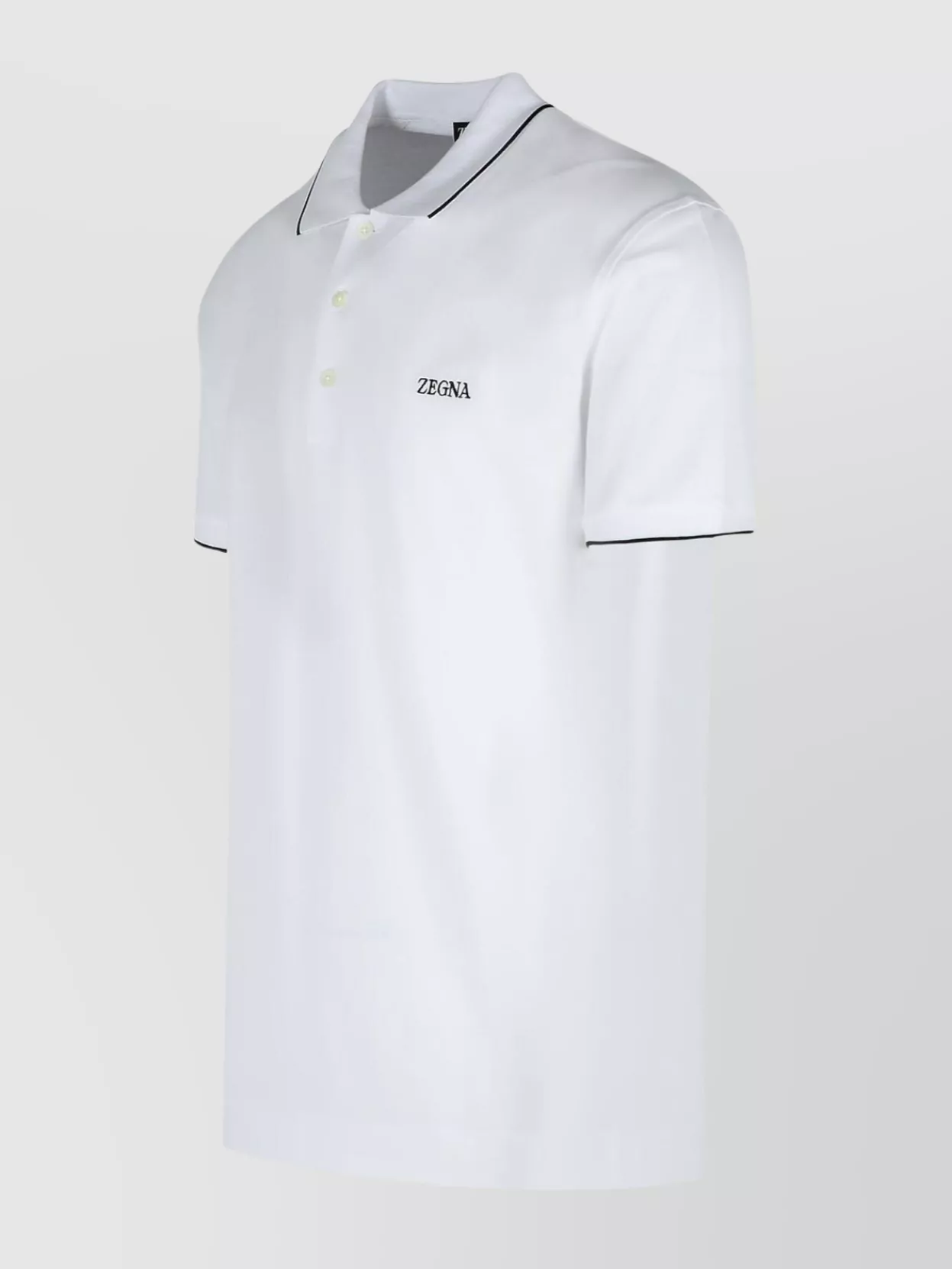 Zegna Cotton Shirt With Collar And Short Sleeves