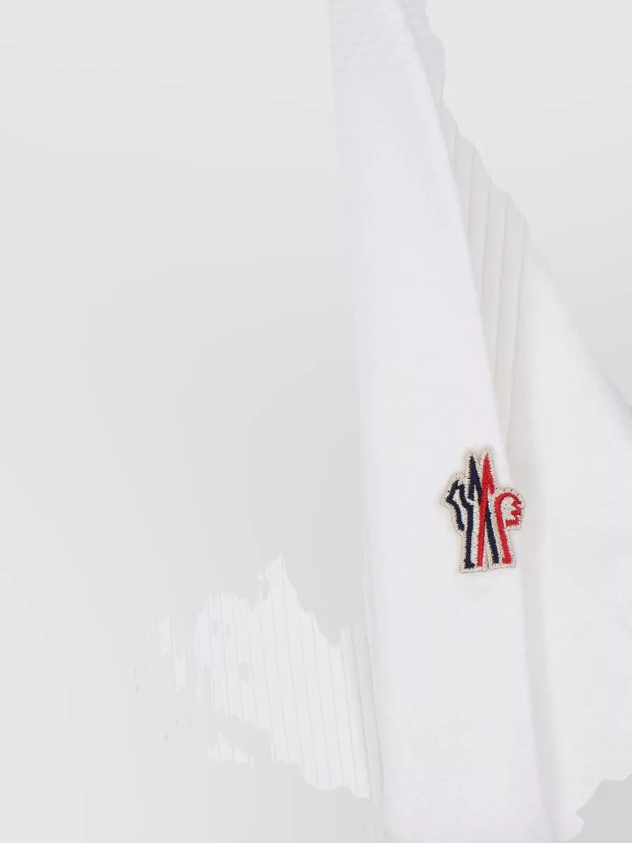 Moncler Grenoble Ribbed Logo-Patch Long-Sleeve Sweatshirt