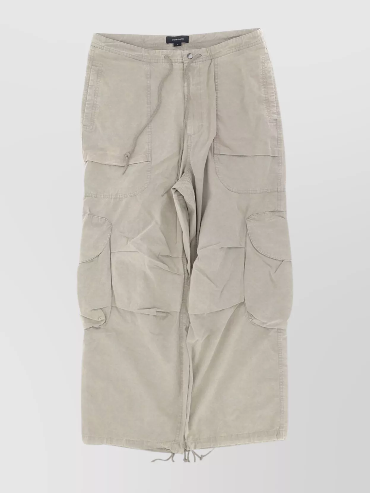 Entire Studios Multiple Pockets Cargo Trousers In White