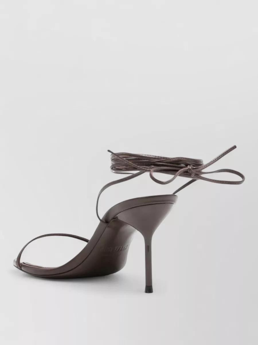 Paris Texas Leather Lace Up Sandals