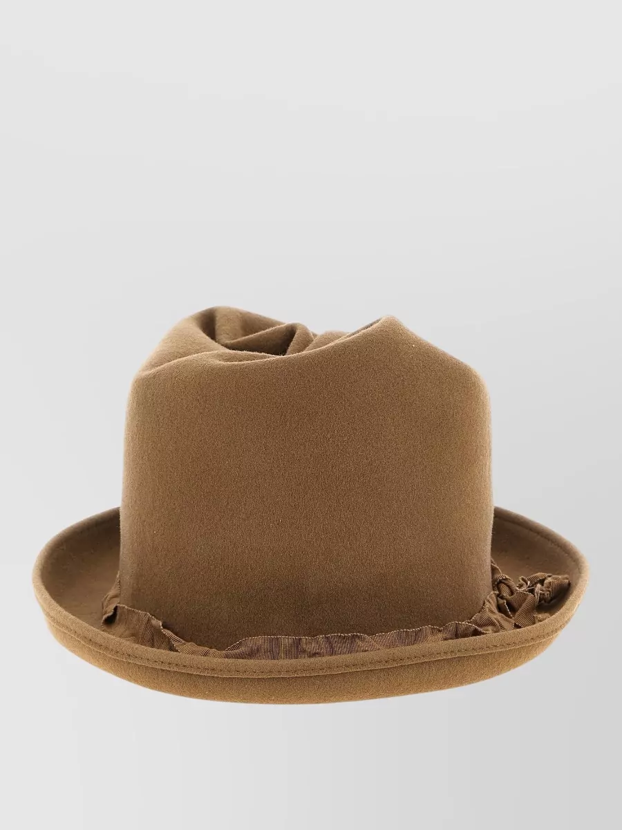 Yohji Yamamoto wool felt fedora hat