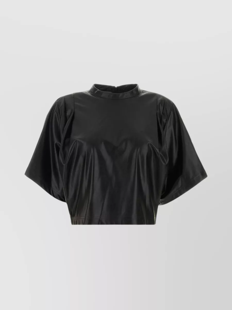 Shop Isabel Marant Étoile Brooky Crew-neck Cropped T-shirt In Black