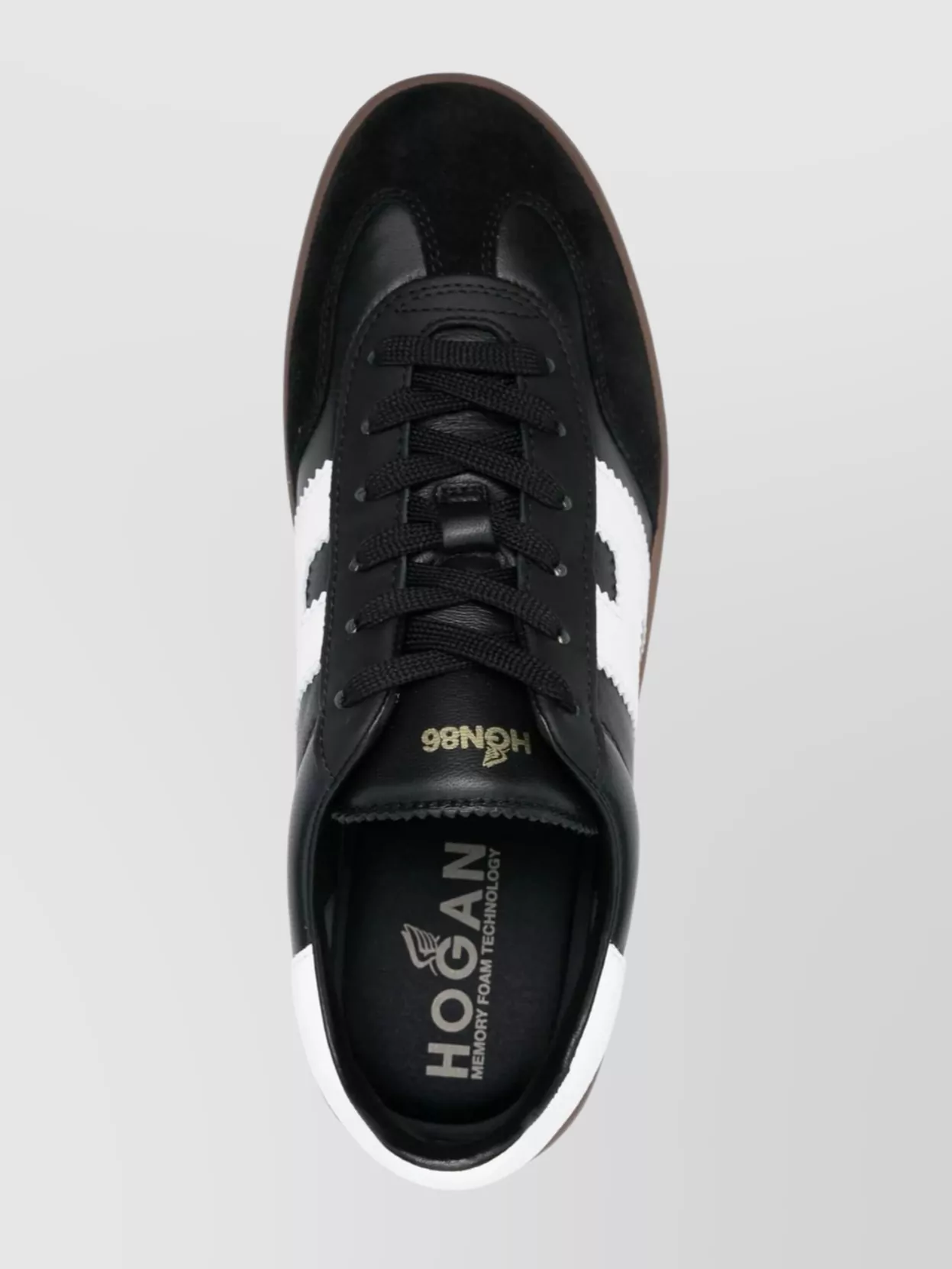 Hogan Sneakers With Contrast Panel And Flat Sole