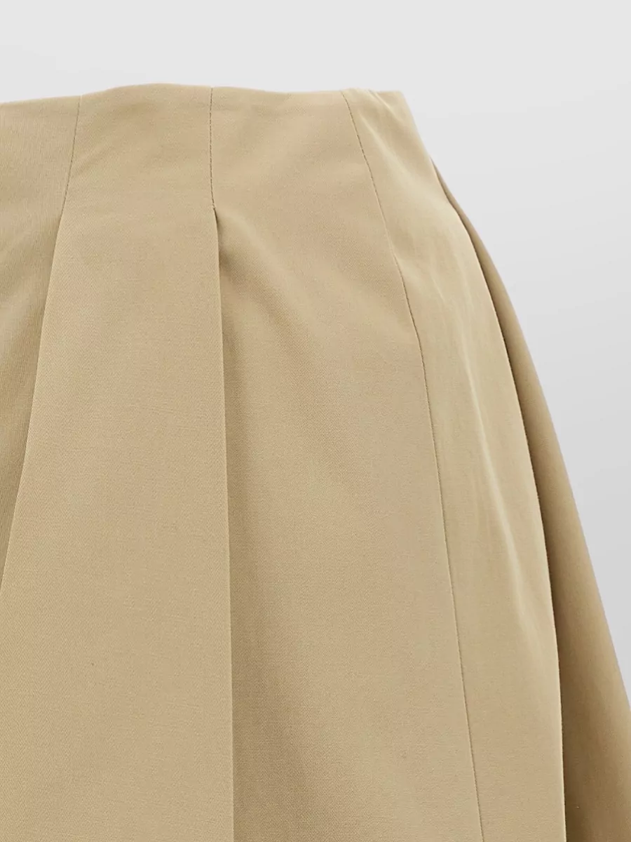 Balmain Chain Detail Pleated Midi Skirt Design