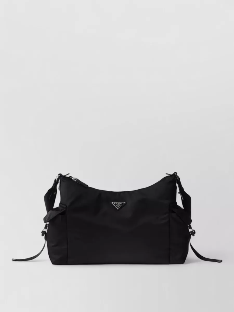 Prada Explore Triangle Logo Nylon Messenger Bag