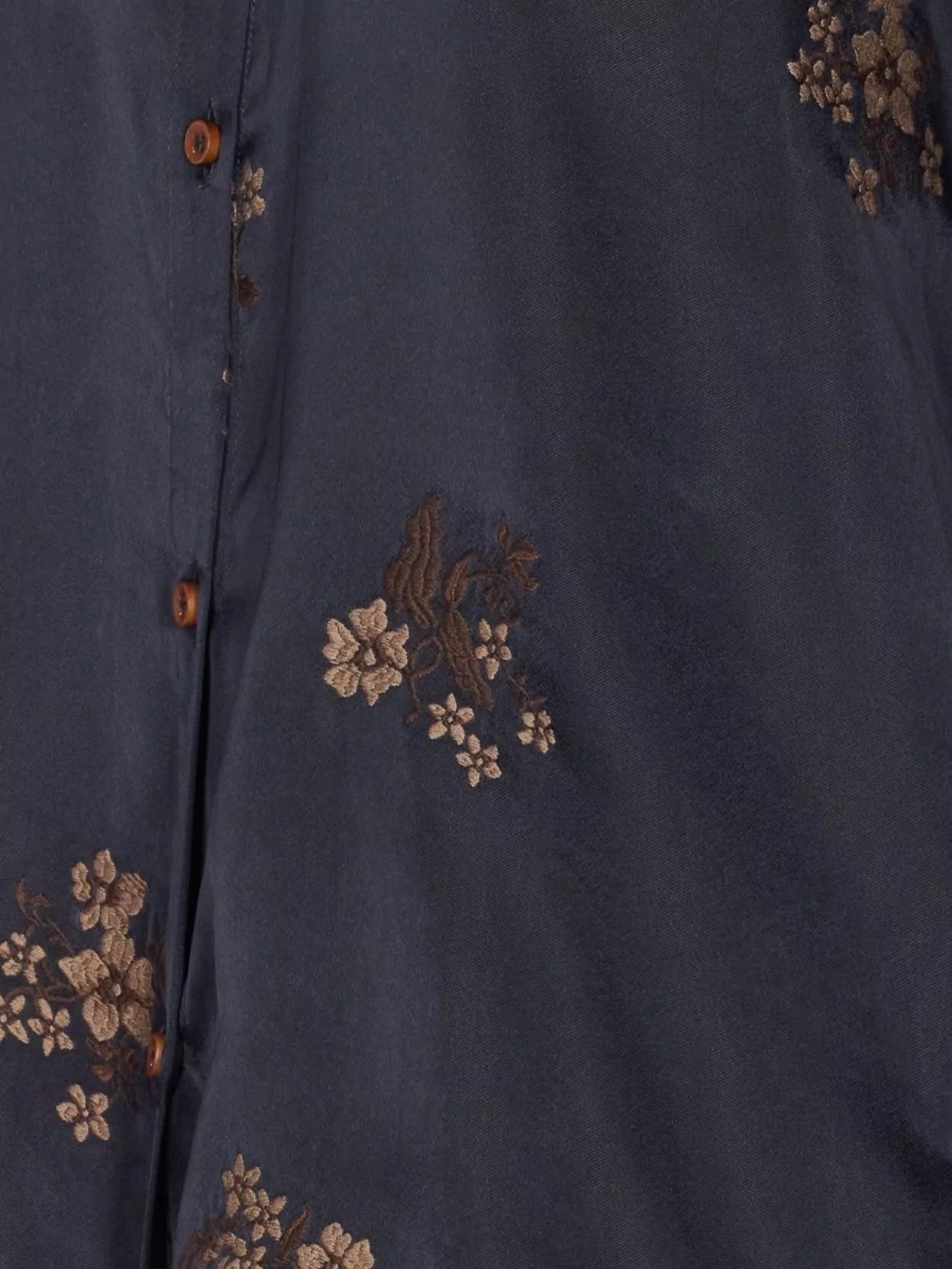 Uma Wang Floral Tie Front Long Sleeve Top