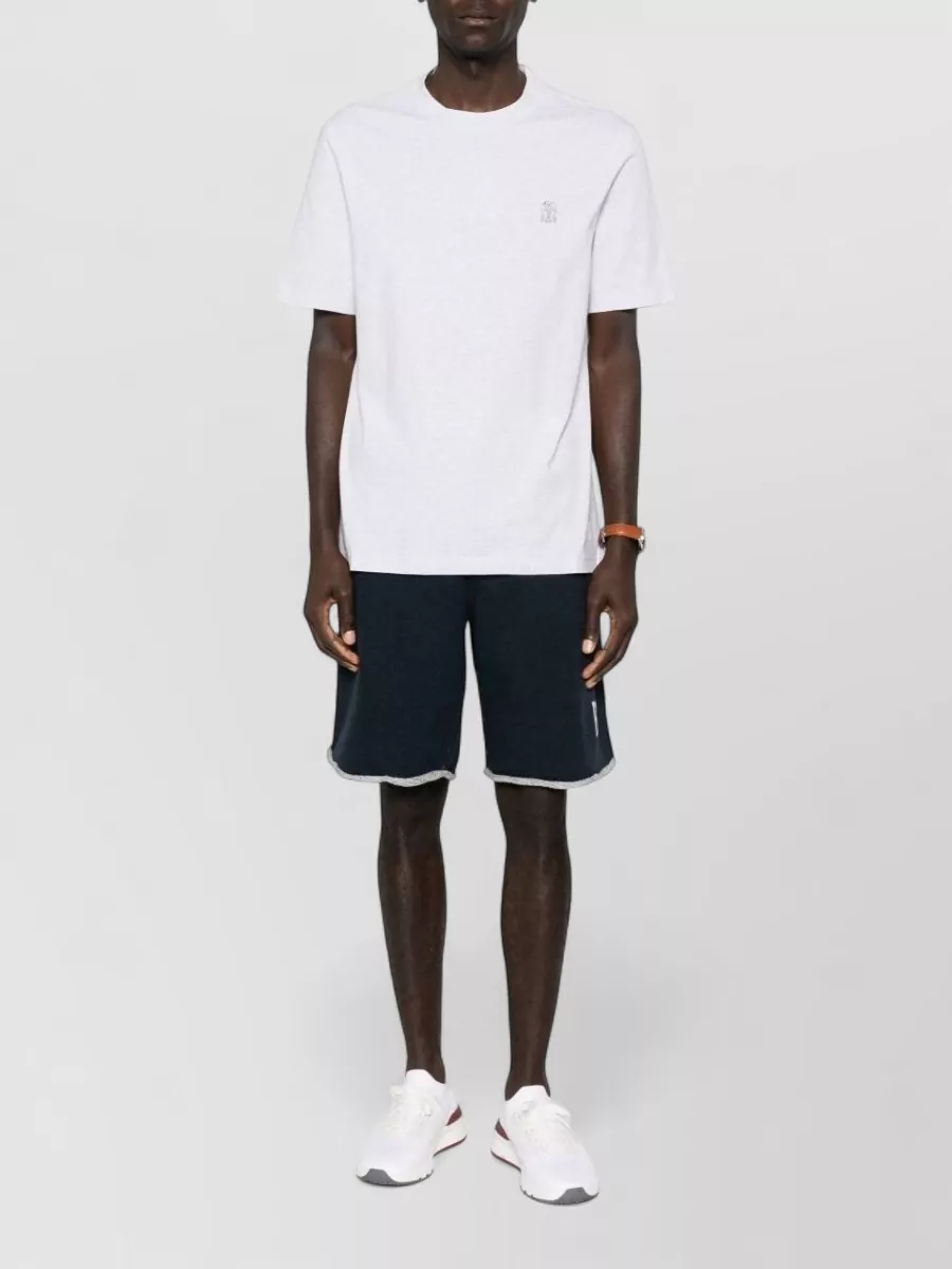 Brunello Cucinelli Cotton T-Shirt Featuring Logo Design