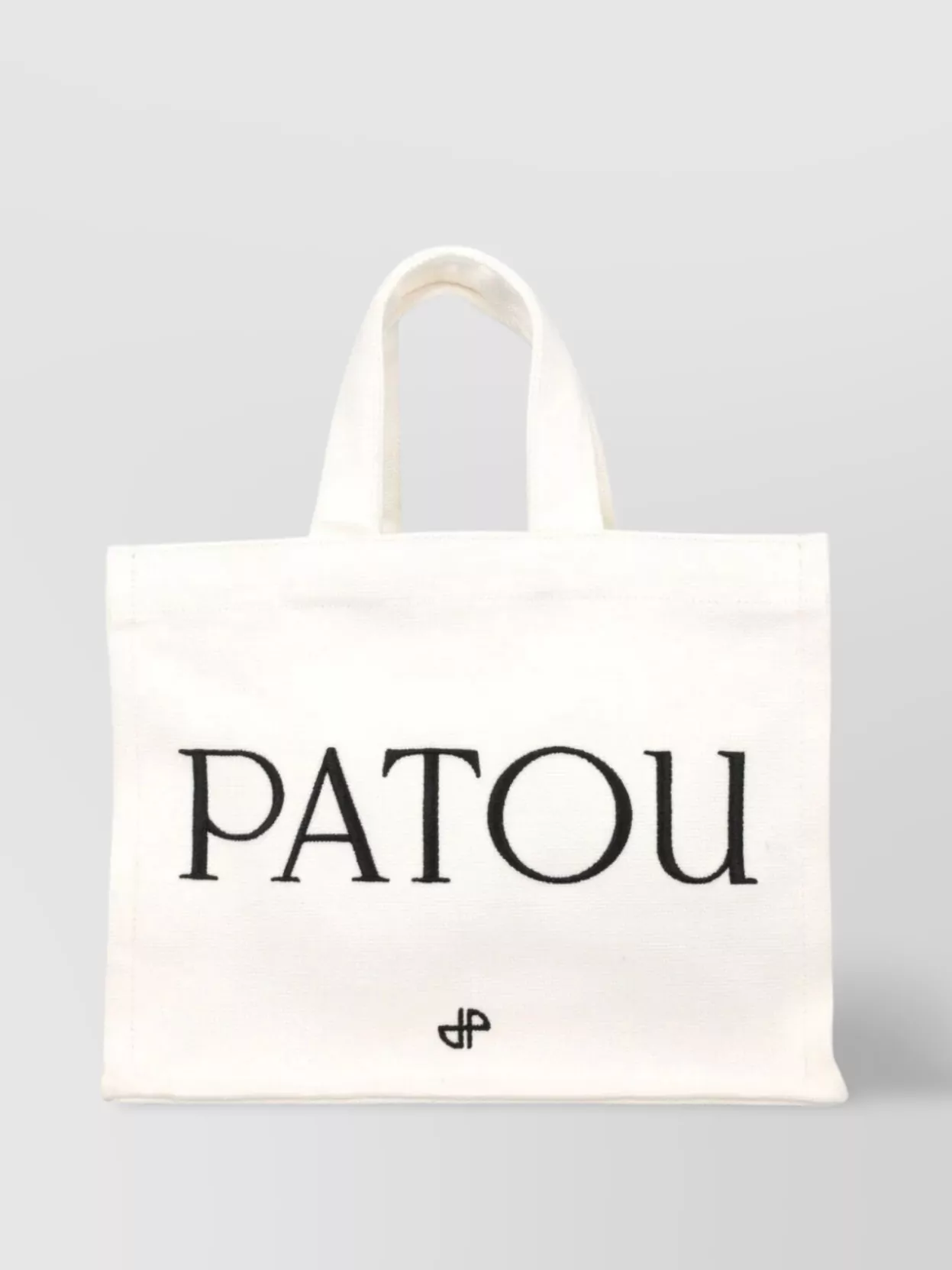 Patou Small Tote Bag With Shoulder Strap And Top Handles