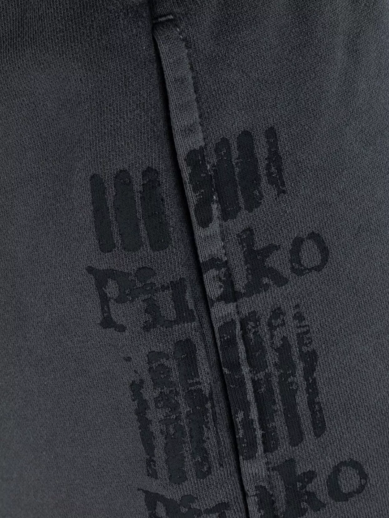 Pinko Waistband Elastic Graphic Print Side Seam Shorts