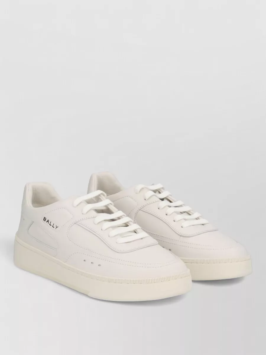 Bally Leather Lace-Up Sneakers